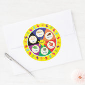 Kinder doorvoerdrager Bord Ronde Sticker (Envelop)