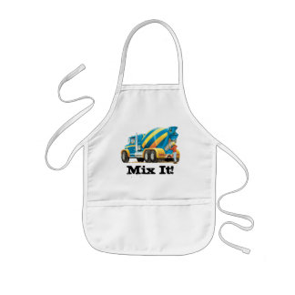 Kinder douaneconcrete mixer Truck Young Chefs Apro Schort