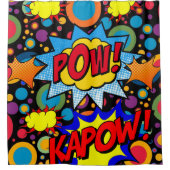 Kinder douchergordijn Pow Kapow Douchegordijn (Voorkant)