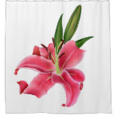 Kinder douwer gordijn Roze Lily Floral (Voorkant)