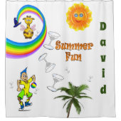 Kinder douwergordijn zonneregenboogGiraffe Douchegordijn (Voorkant)