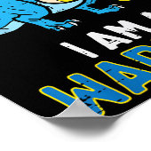 Kinder Downsyndroom Warrior Dino Awareness Trex Bo Poster (Hoek)