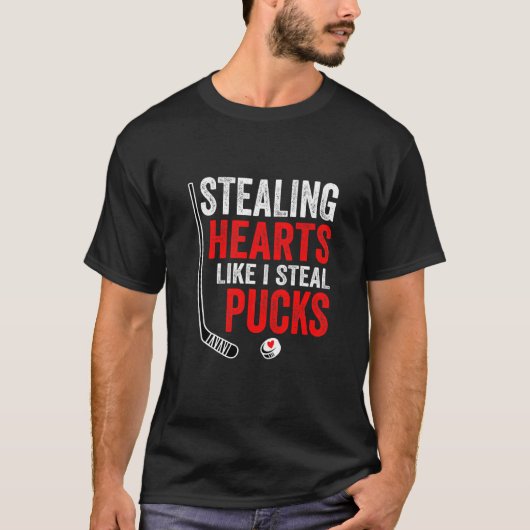 Kinder draaiende hartslag zoals ik steal Pucks Val T-shirt (Voorkant)