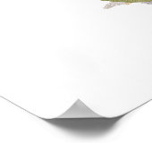 Kinder Dragon Custom Naam Monogram F Kwekerij Kame Poster (Hoek)