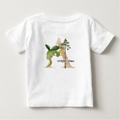 Kinder Dragon Custom Name Monogram Een kleuterscho (Achterkant)