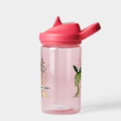 Kinder Dragon Custom Name Monogram Een School Play Waterfles (Links)
