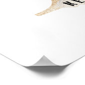 Kinder Dragon Custom Name Monogram K Nursery Room Poster (Hoek)