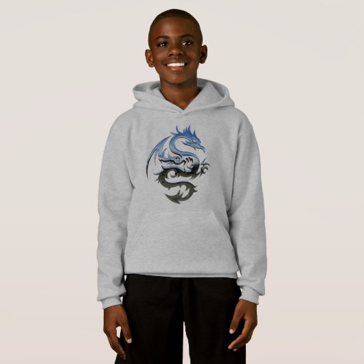 Kinder drakenhoodie (Voorkant volledig)