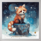 Kinder Dreamweaver Red Panda Art Poster (Voorkant)