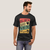 Kinder Dude Tall Guy Beard Twins Paarse Hoser voor T-shirt (Voorkant volledig)
