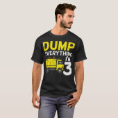 Kinder Dump Alles I m 3 Truck Drie jaar oud 3r T-shirt (Voorkant volledig)