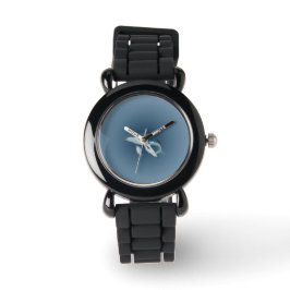 Kinder E-Watch met achtergrond van walvis en blauw Horloge