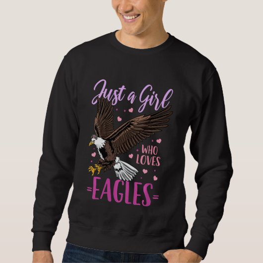 Kinder Eagle Gewoon Een Meisje Eagles Trui (Voorkant)