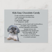 Kinder Easy Chocolate Snoep Recipe Briefkaart (Voorkant)