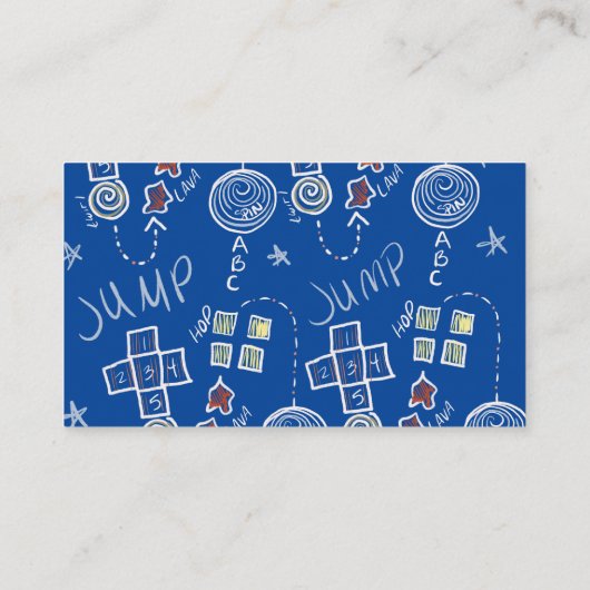 Kinder educatie visitekaartje (Achterkant)