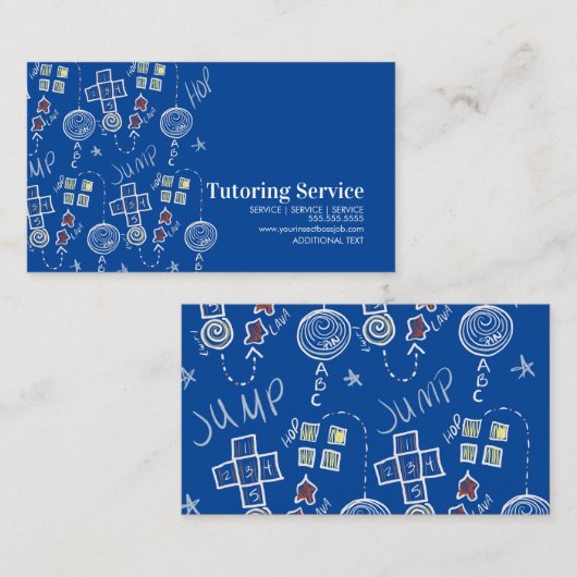 Kinder educatie visitekaartje (Voorkant / Achterkant)