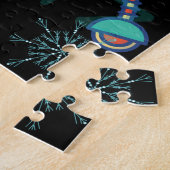 Kinder Educatieve ABC Alfabet Robot Snowflake Legpuzzel (Zijkant)