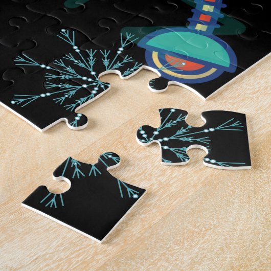 Kinder Educatieve ABC Alfabet Robot Snowflake Legpuzzel (Zijkant)