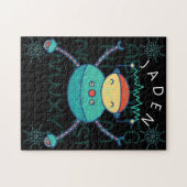 Kinder Educatieve ABC Alfabet Robot Snowflake Legpuzzel (Horizontaal)