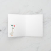 Kinder Een Gekke Gans 1e Leuke Verjaardag Kaart (Binnen)