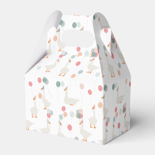 Kinder Een Gekke Gans Leuke Verjaardagsfeestje Bedankdoosjes (Achterkant)