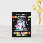 Kinder eenhoorn zo lang kleuterschool Afstuderen l Kaart (Gele Bloem)