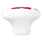 Kinder eenogende vreemdeling trekt of deuropent keramische knop (Zijkant)