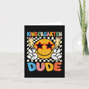 Kinder eerste dag kleuterschool terug naar school kaart