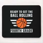 Kinder eerste dag van 4e klas jongens vierdeklas B Muismat (Voorkant)