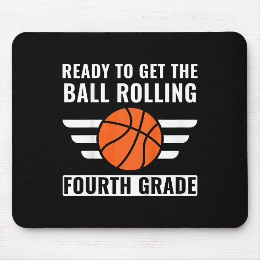 Kinder eerste dag van 4e klas jongens vierdeklas B Muismat (Voorkant)