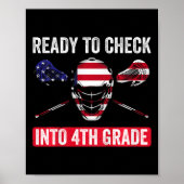 Kinder eerste dag van de 4e klas Shirten jongens l Poster (Voorkant)