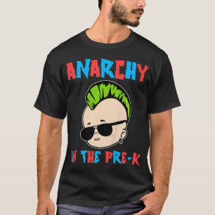 Kinder eerste dag van de anarchie van het voorscho t-shirt