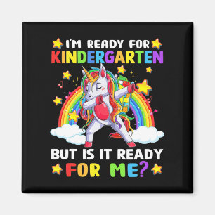 Kinder eerste dag van de kindergarten Fun Unicorn Magneet
