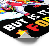 Kinder eerste dag van de kindergarten Fun Unicorn Poster (Hoek)
