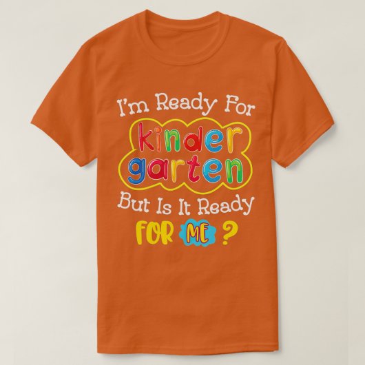 Kinder eerste dag van de kindertuin t-shirt (Design voorkant)