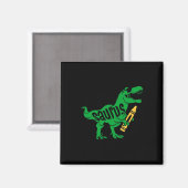 Kinder Eerste Dag van Pre K Saurus Trex Meisjes Jo Magneet (Voorkant / Achterkant)