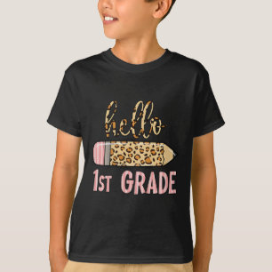 Kinder eerste dag van schoolmeisjes terug naar sch t-shirt