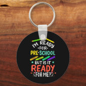 Kinder eerste dag voorschoolse eerste dag van de S Sleutelhanger (Voorkant)