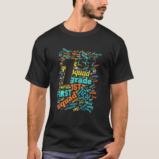 Kinder eerste klas team terug naar school klas van t-shirt (Voorkant)