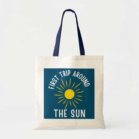 Kinder Eerste reis rondom de zon 1 jaar kinder 1e  Tote Bag (Voorkant)
