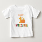 Kinder eerste Thanksgiving pompoen naam grappig (Voorkant)