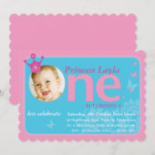 KINDER EERSTE VERJAARDAG FEESTJE FOTO nummer één 1 Kaart (Voorkant / Achterkant)