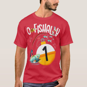 Kinder eerste verjaardag Gevist thema jongens en m T-shirt