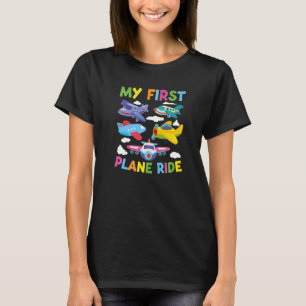 Kinder eerste vlucht met mijn eerste vliegdekschip t-shirt