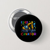 Kinder Eggscavator Bunny Excavator Egg Hunting Peu Ronde Button 5,7 Cm (Voorkant /achterkant)