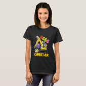 Kinder Eggscavator Happy Easter Excavator Hunting  T-shirt (Voorkant volledig)