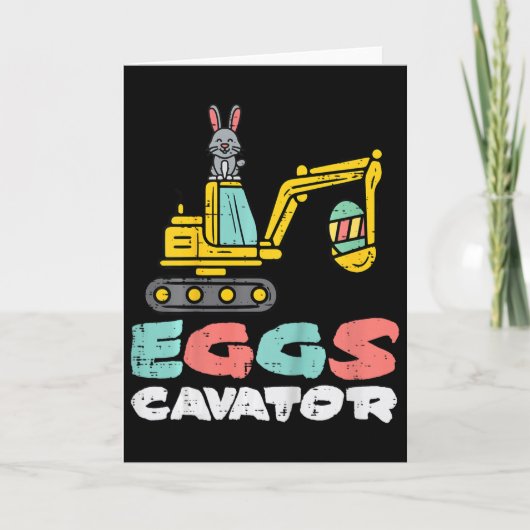 Kinder Eieren Cavator Paashaas Graafmachine Schatt Kaart (Voorkant)