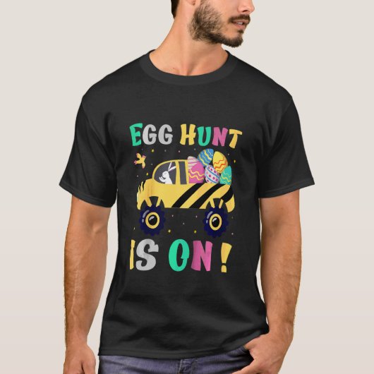 Kinder eiervanger Happy Easter Excavator Hunting T-shirt (Voorkant)