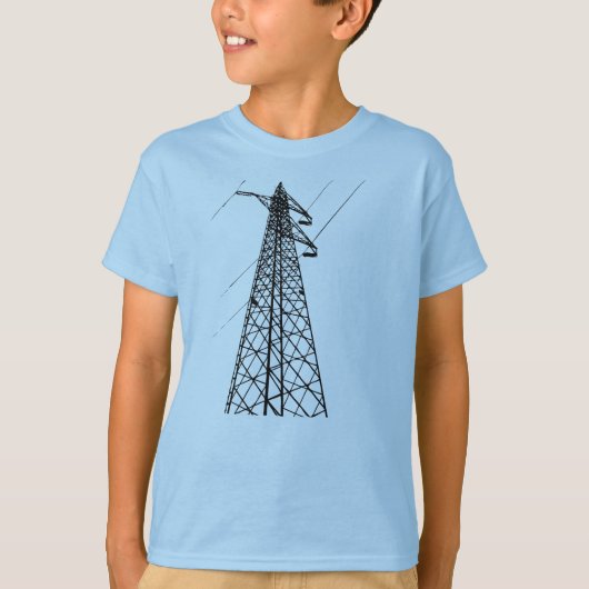 Kinder Elektriciteit Pylon T-shirt (Voorkant)