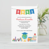 Kinder elementaire Afstuderen Kaart (Staand voorkant)